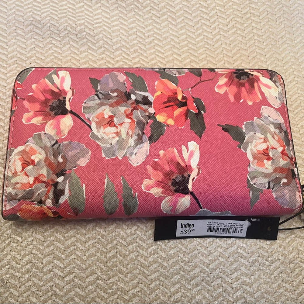 Indigo Floral Pink Wallet